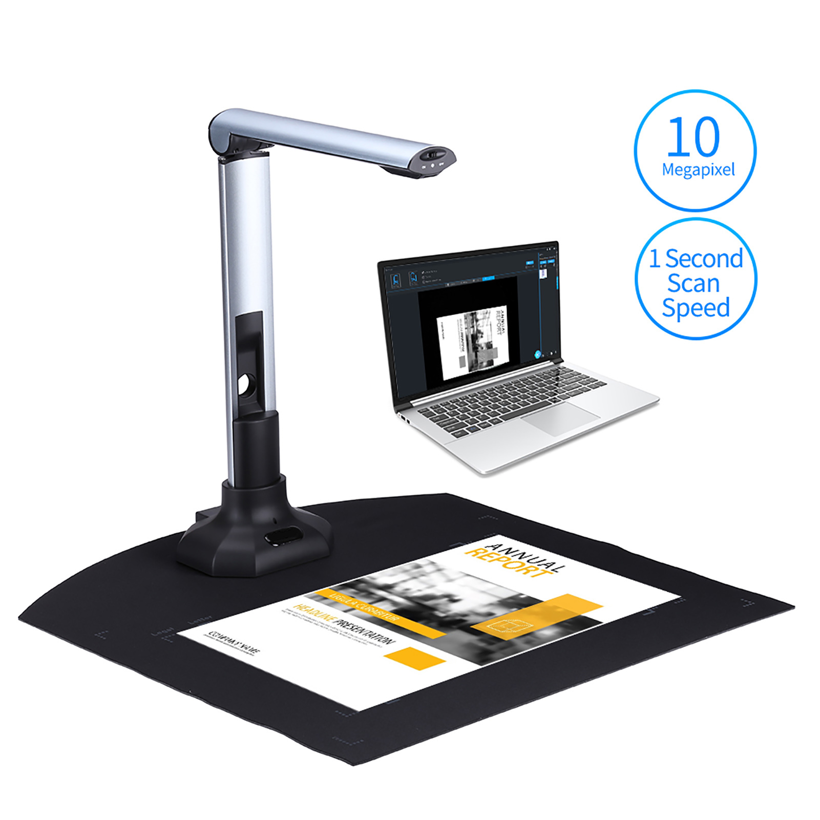 Document Scanner Portable - BK52 Portable Book & Document Camera