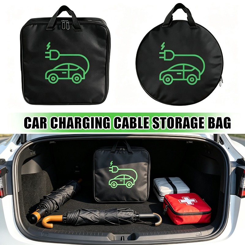 Cable Organizer Bag - EV Car Waterproof Handled Bag Electric
