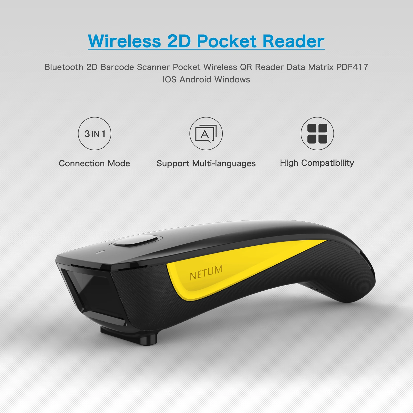 NETUM C750 Bluetooth 2D Barcod - Document Scanner Portable のレビューと価格