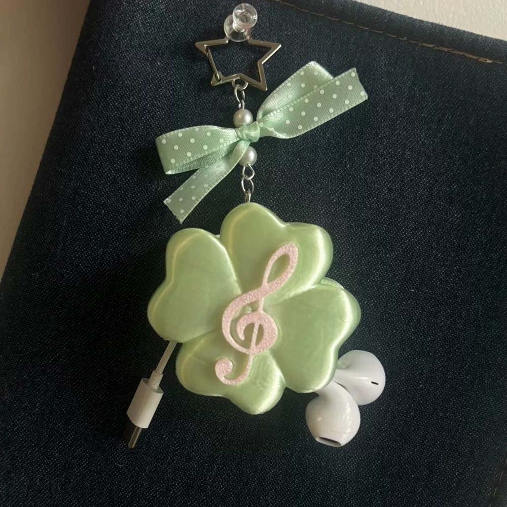 Four Leaf Clover Earphone Cabl - Cable Organizer Bag のレビューと価格