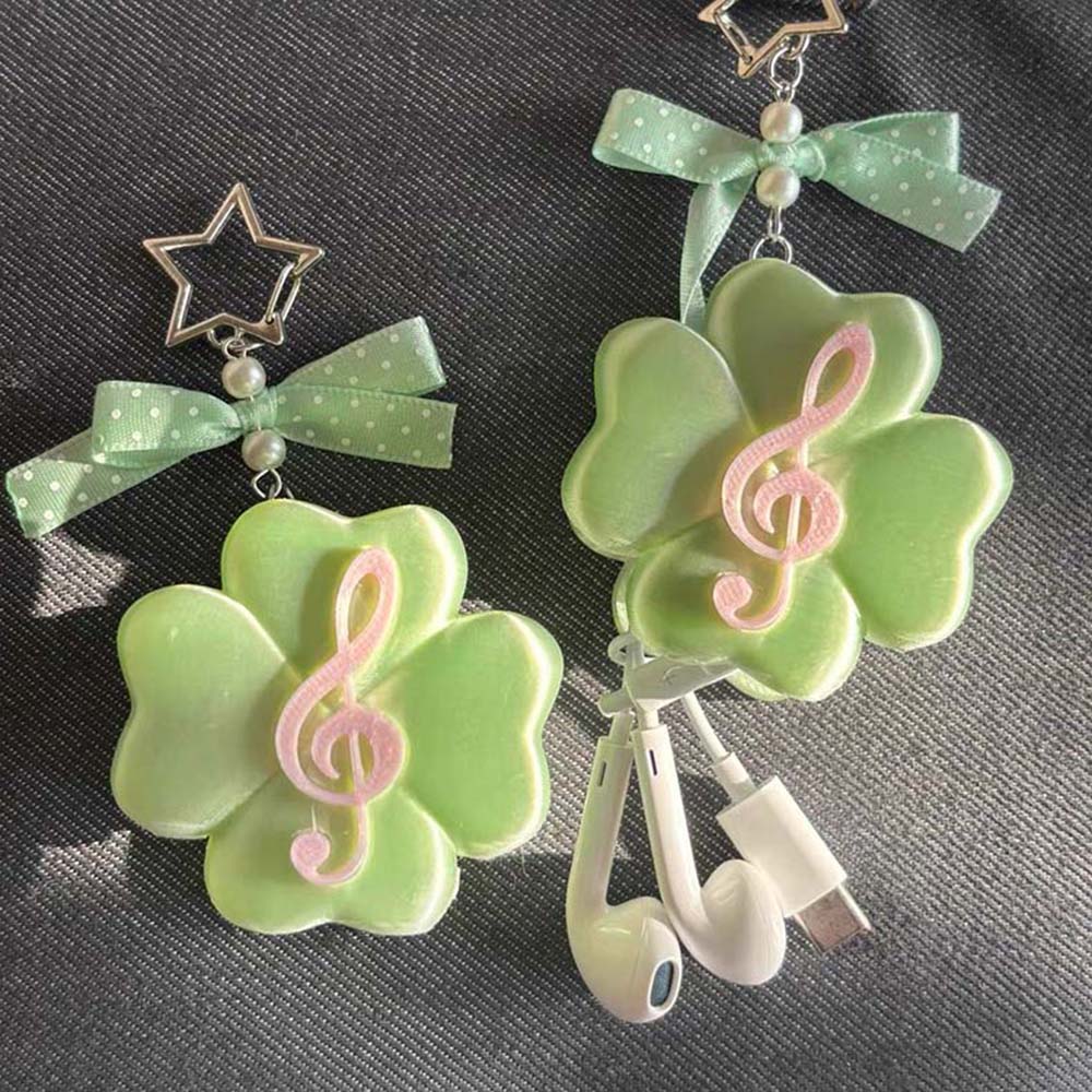 Four Leaf Clover Earphone Cabl - Cable Organizer Bag のレビューと価格