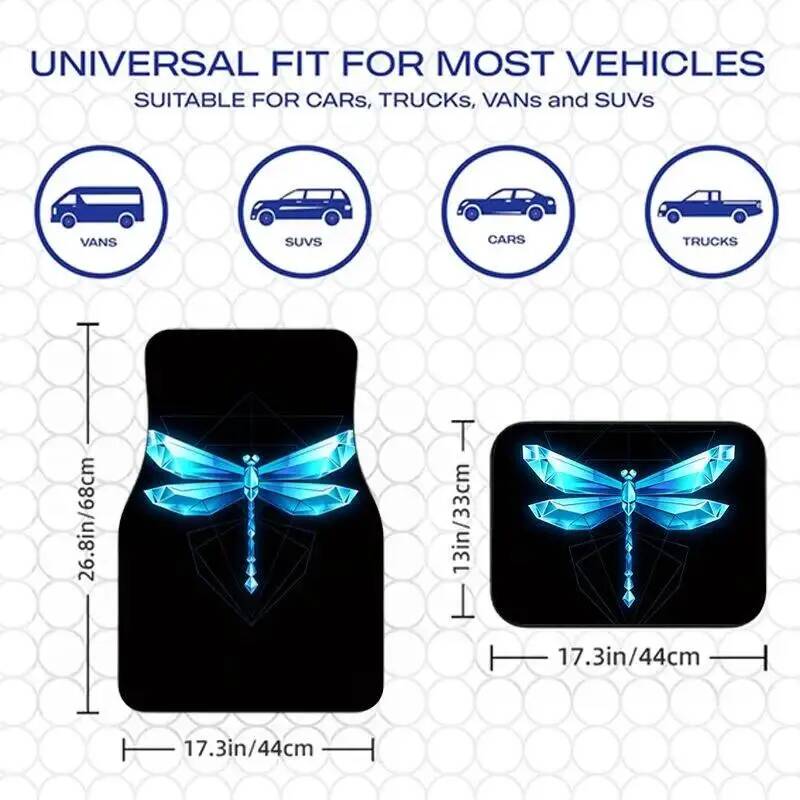 4Pcs Blue Crystal Dragonfly Bl - Universal Tech Accessories のレビューと価格