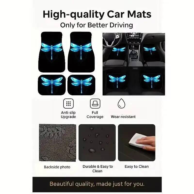 4Pcs Blue Crystal Dragonfly Bl - Universal Tech Accessories のレビューと価格