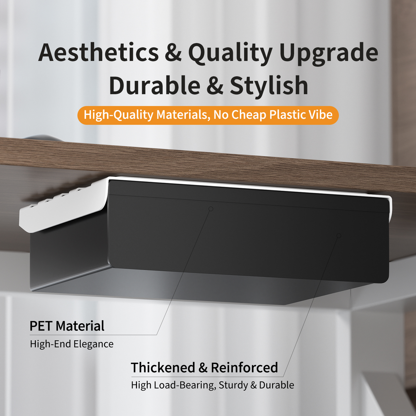 No Drill Multi Size Translucen - Tech Accessories Storage のレビューと価格