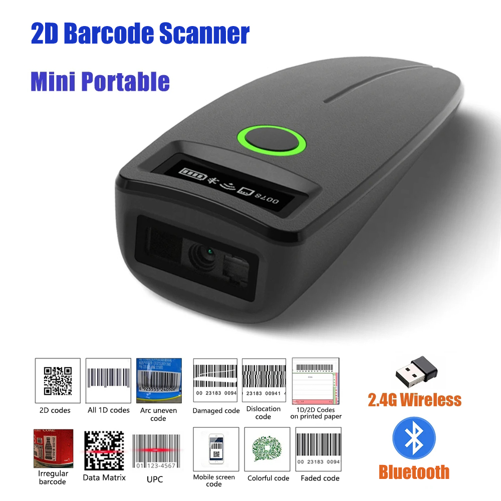 2D Barcode Scanner W7 Mini Wir - Document Scanner Portable のレビューと価格