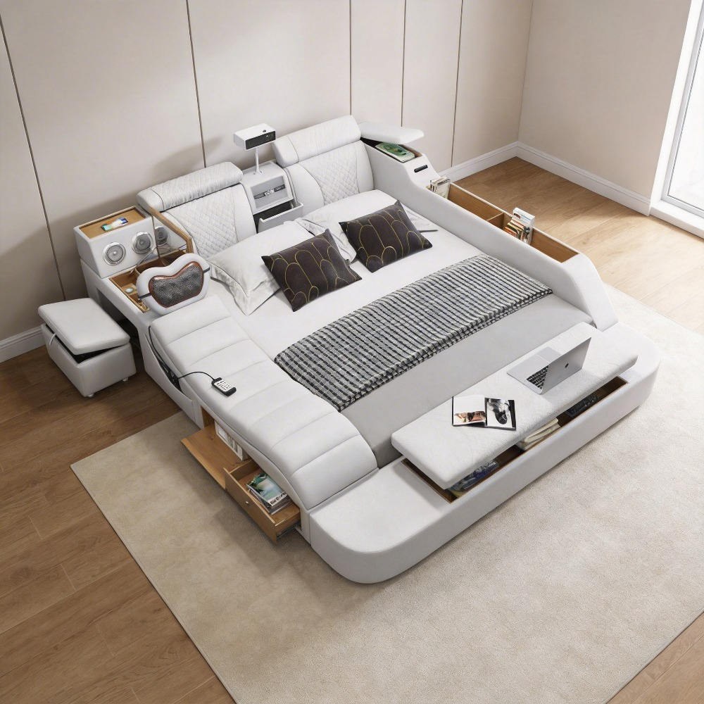 King/Queen Size Genuine Leathe - Tech Queen のレビューと価格