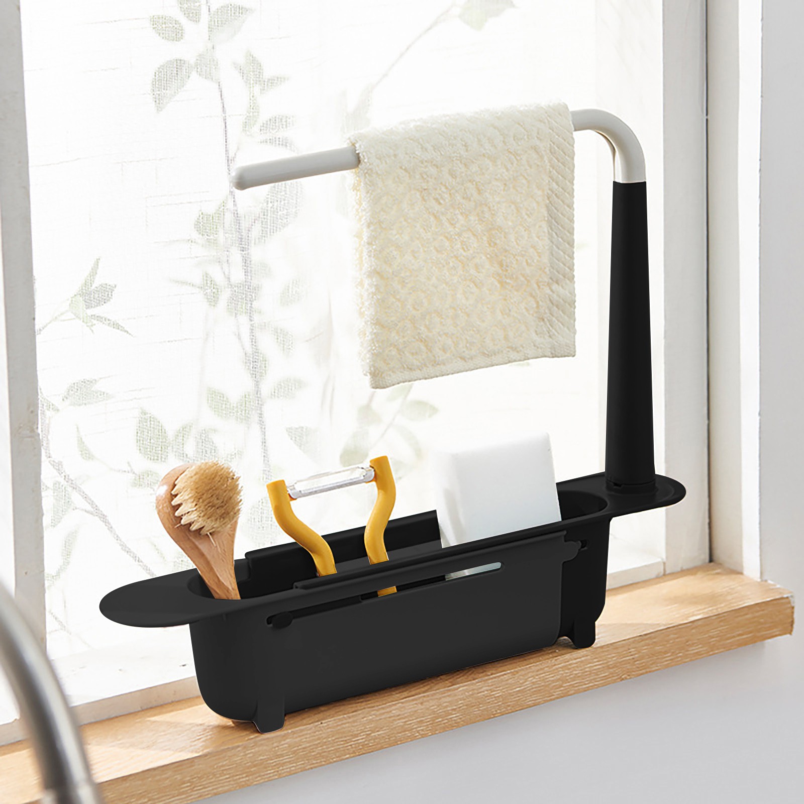 elescopic Sink Shelf Drainer R - Tech Accessories Organizer のレビューと価格