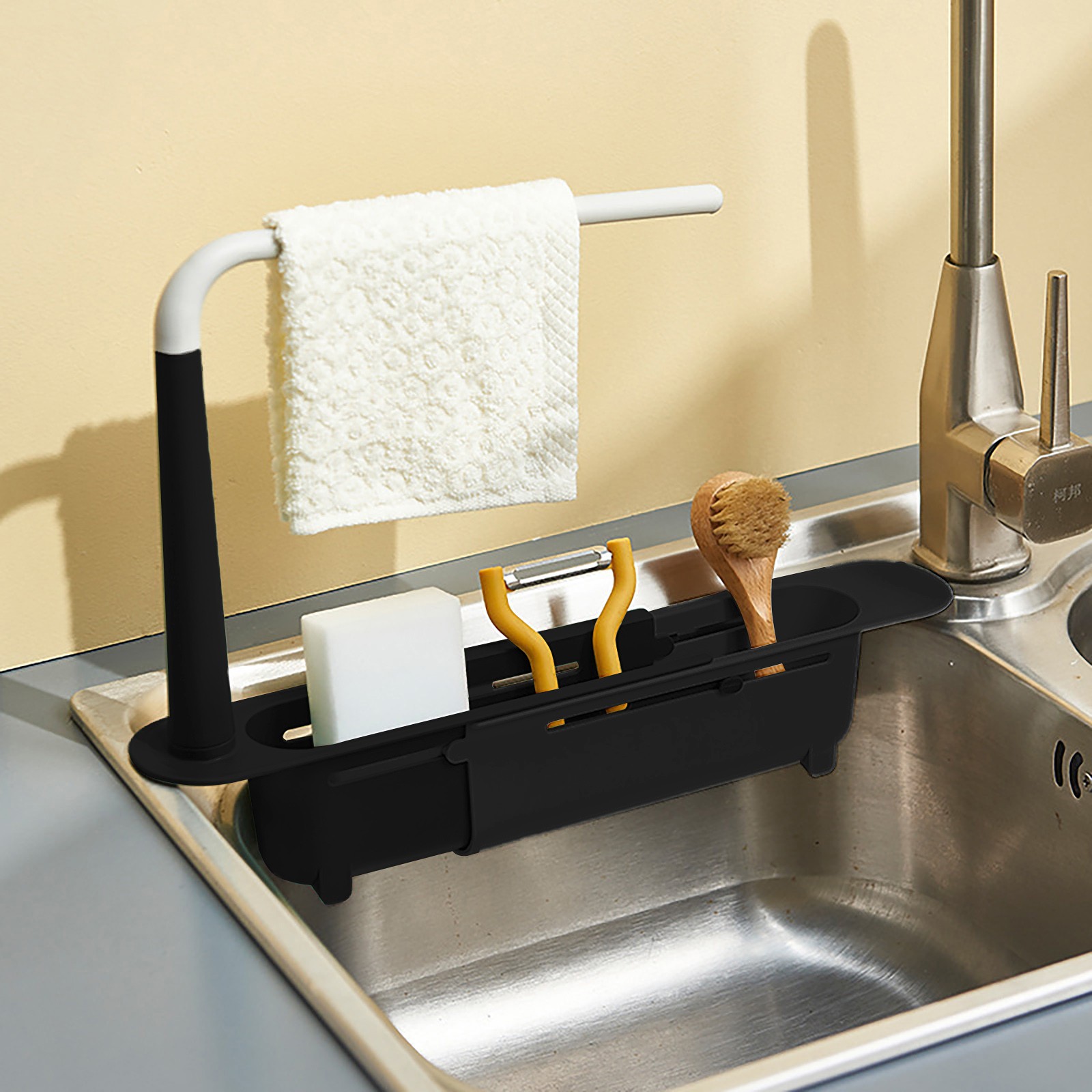 elescopic Sink Shelf Drainer R - Tech Accessories Organizer のレビューと価格