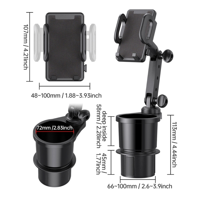 Car Cup Holder Expander Cell P - Mobile Tech Accessories のレビューと価格