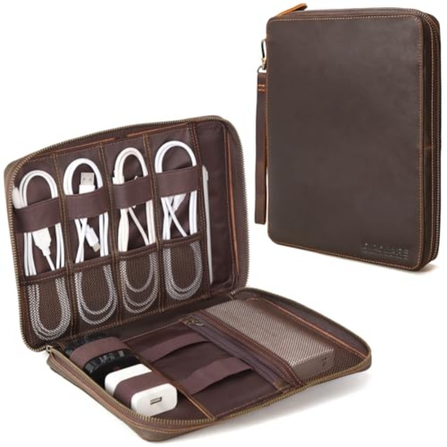 Polare Full Grain Leather Trav - Tech Accessories Storage のレビューと価格