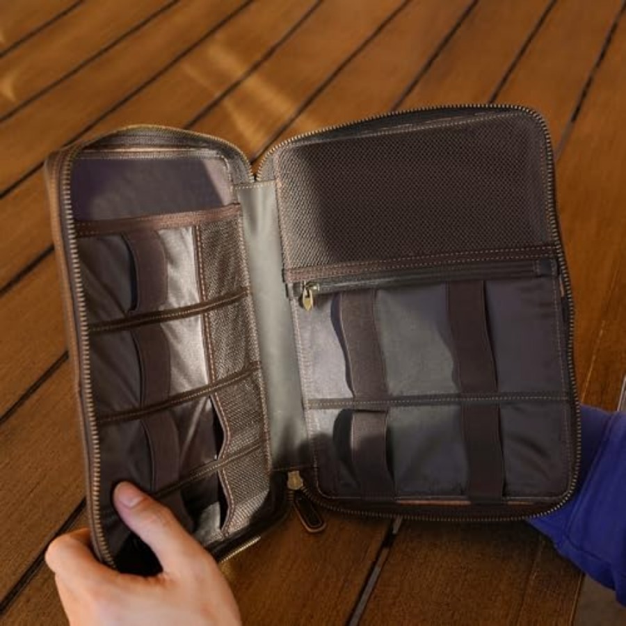 Polare Full Grain Leather Trav - Tech Accessories Storage のレビューと価格