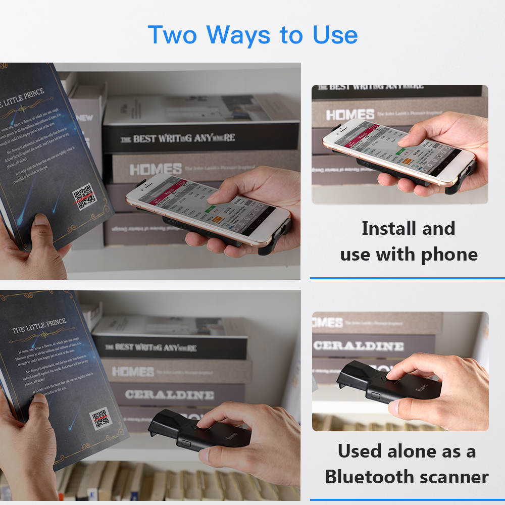 Eyoyo EY-017 2D Back Clip Blue - Document Scanner Portable のレビューと価格