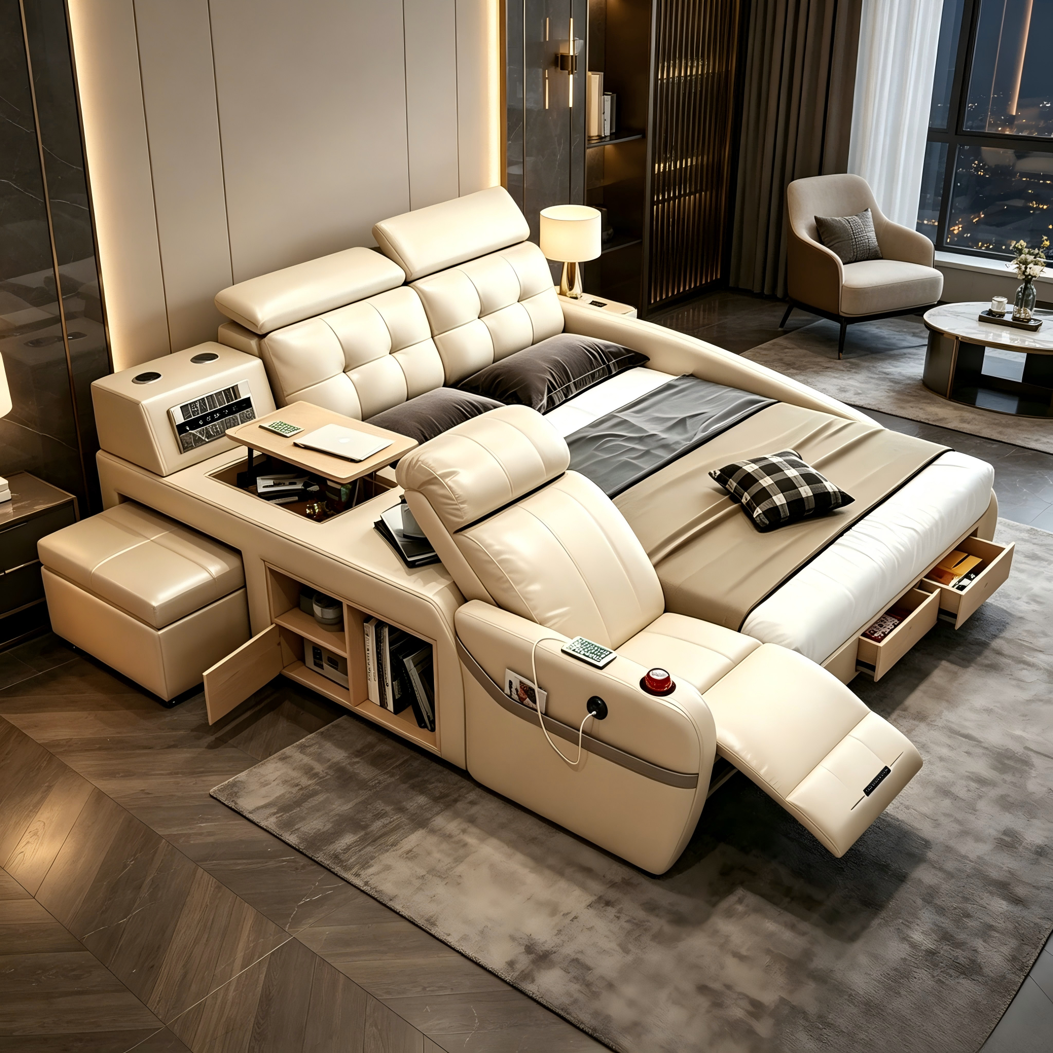 MS-Couch Electric Recliner wit - Tech Queen のレビューと価格