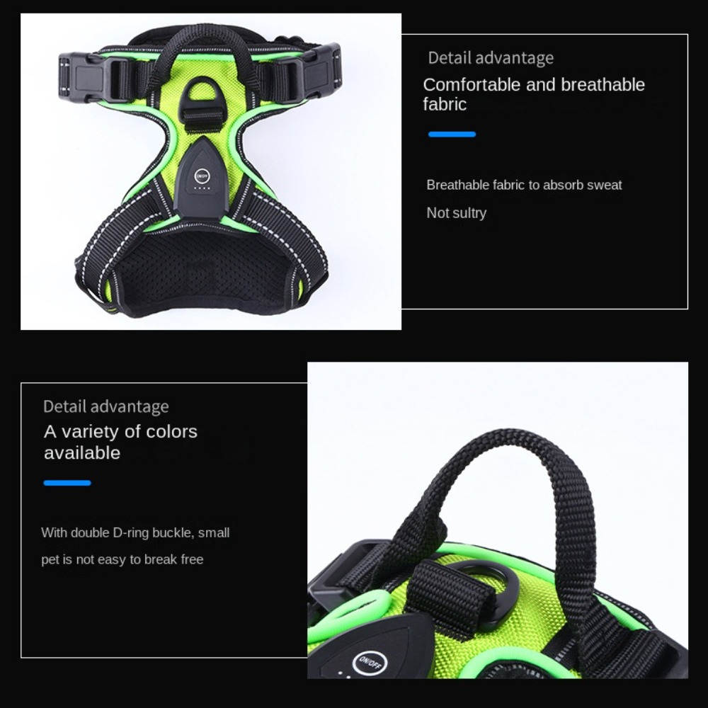 Light Up LED Dog Harness Recha - Tech Dog Accessories のレビューと価格