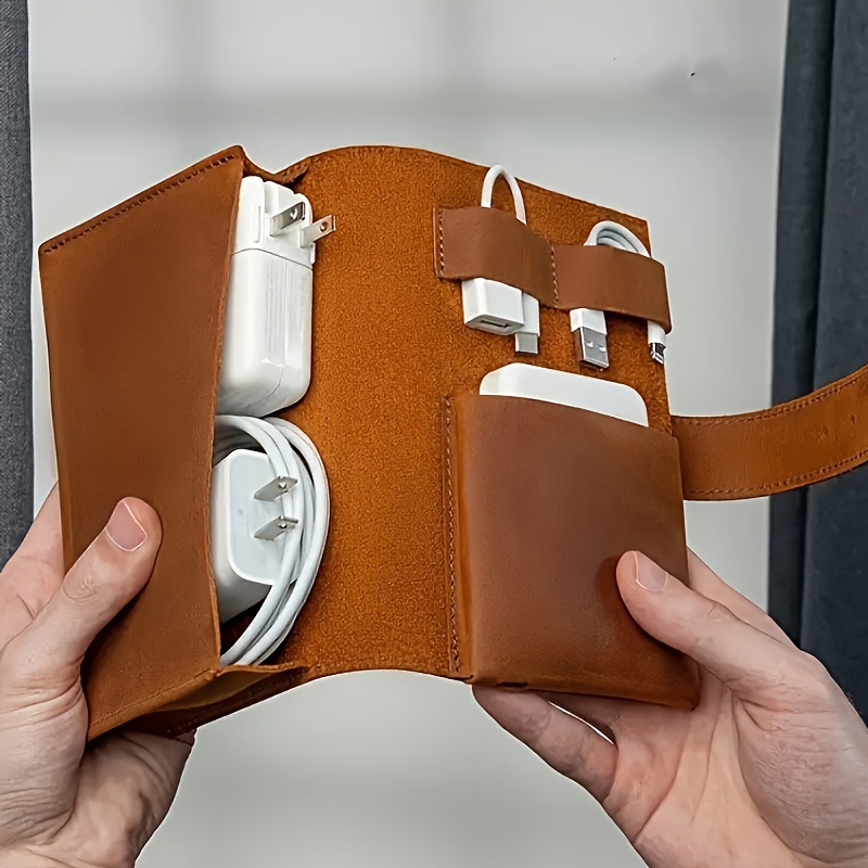 PU Leather Multi-Compartment O - Tech Accessories Storage のレビューと価格