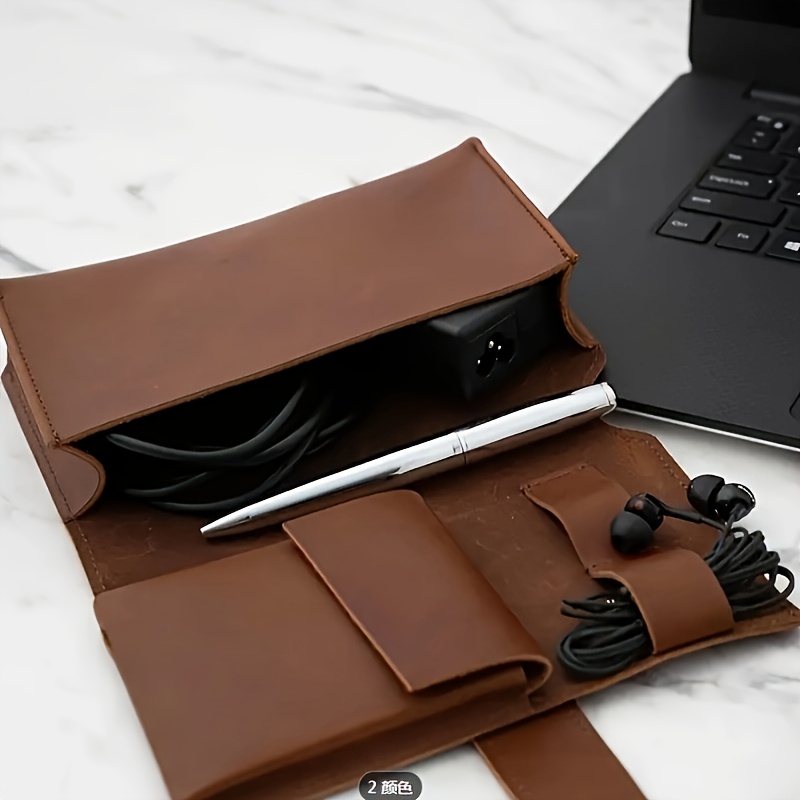 PU Leather Multi-Compartment O - Tech Accessories Storage のレビューと価格