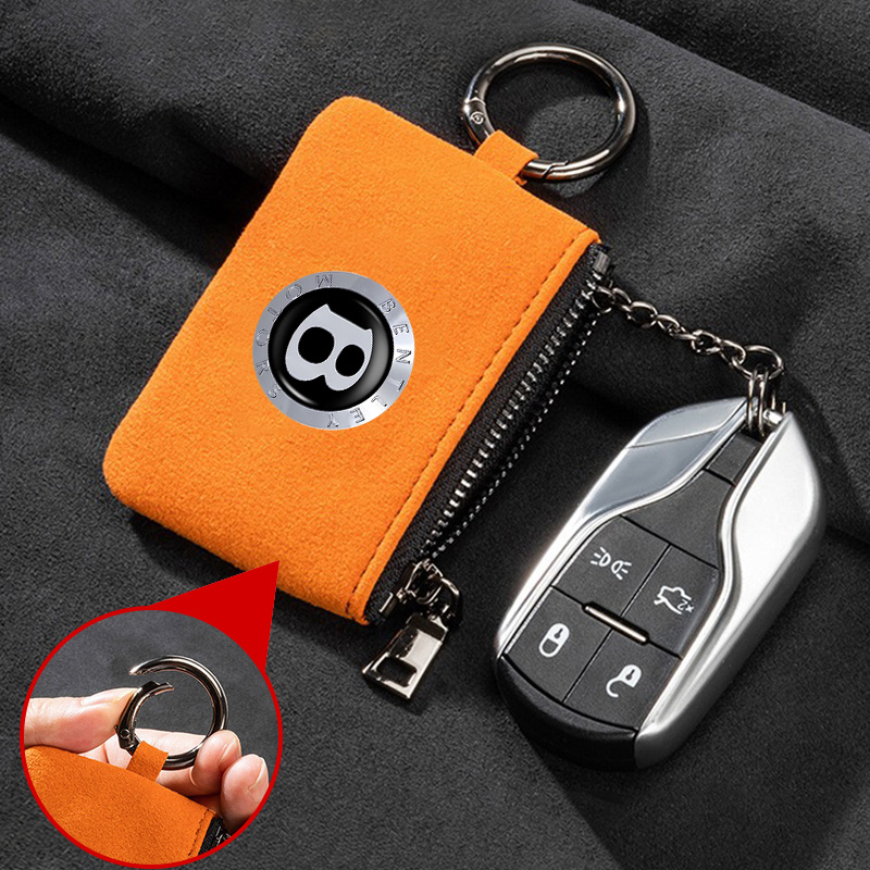 Suede Car Logo Key Bag Portabl - Tech Accessories Bag のレビューと価格