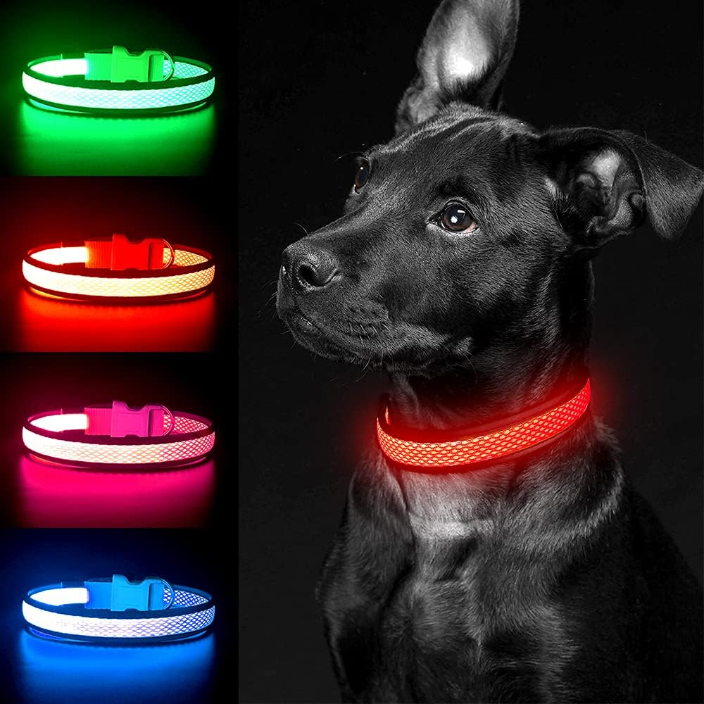 USB LED Dog Collar Lights - Ad - Tech Dog Accessories のレビューと価格