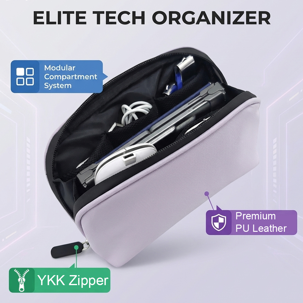 Tech Organizer Bag Portable El - Tech Accessories Storage のレビューと価格