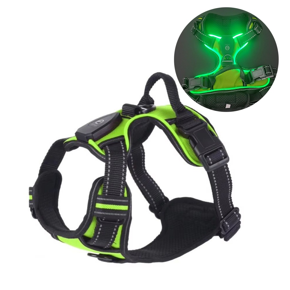 Durable Light Up LED Dog Harne - Tech Dog Accessories のレビューと価格