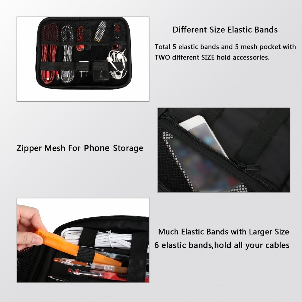 Electronics Organizer Travel C - Cable Organizer Bag のレビューと価格