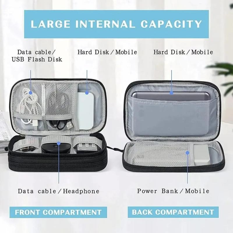1PCS Grey/Black/Pink/Navy NEW  - Cable Organizer Bag のレビューと価格