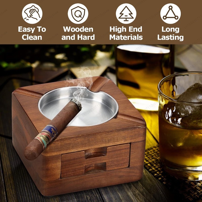 Wooden Cigar Ashtray with Phon - Tech Accessories For A Tablet のレビューと価格