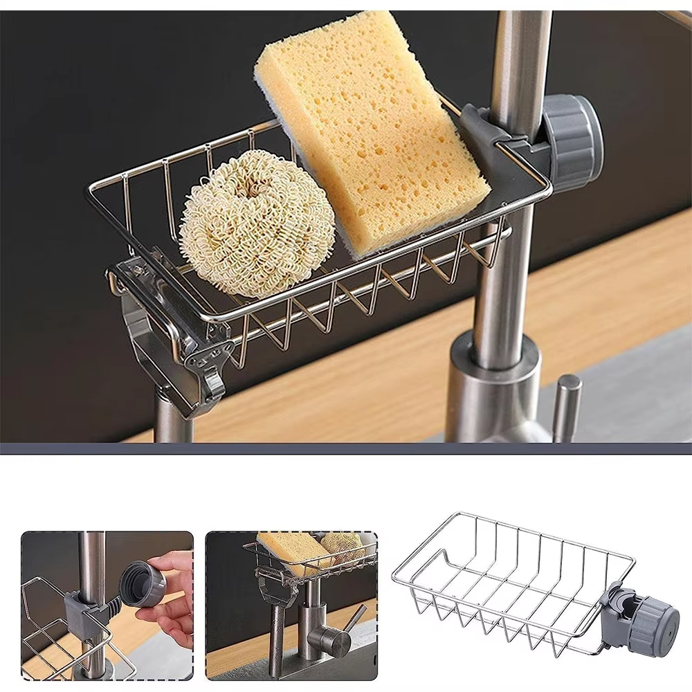 Kitchen Sink Drain Rack Sponge - Tech Accessories Organizer のレビューと価格