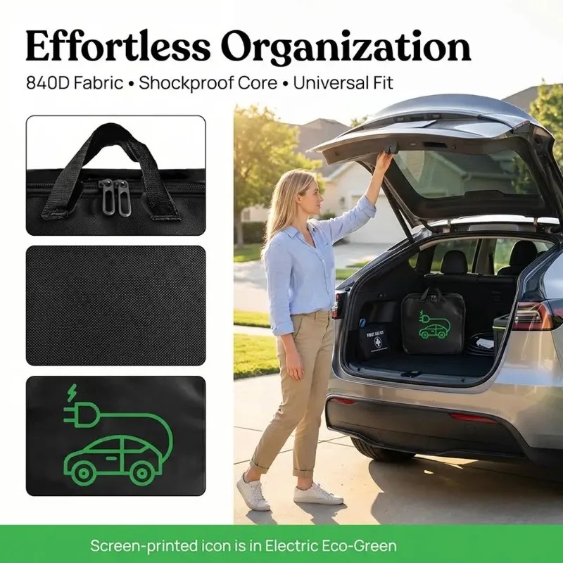 Car Charging Gun Storage Organ - Cable Organizer Bag のレビューと価格