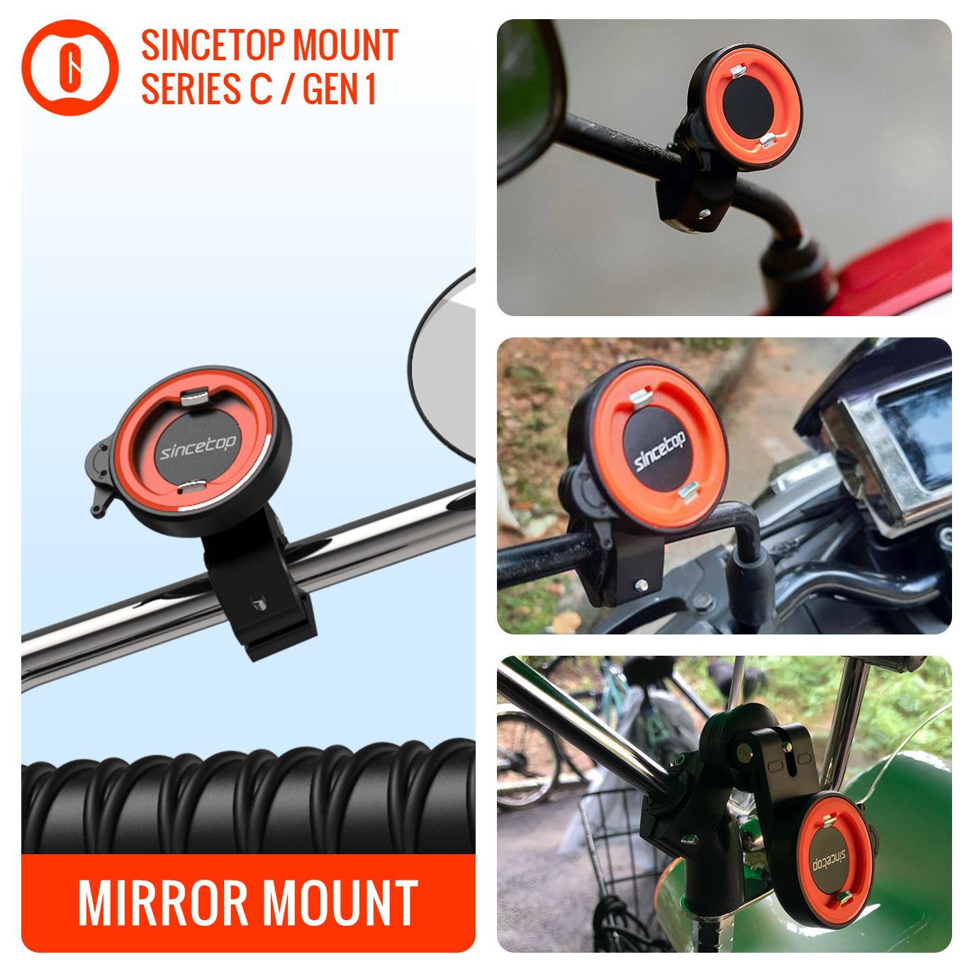 Electric Motorcycles Rearview  - Mobile Tech Accessories のレビューと価格