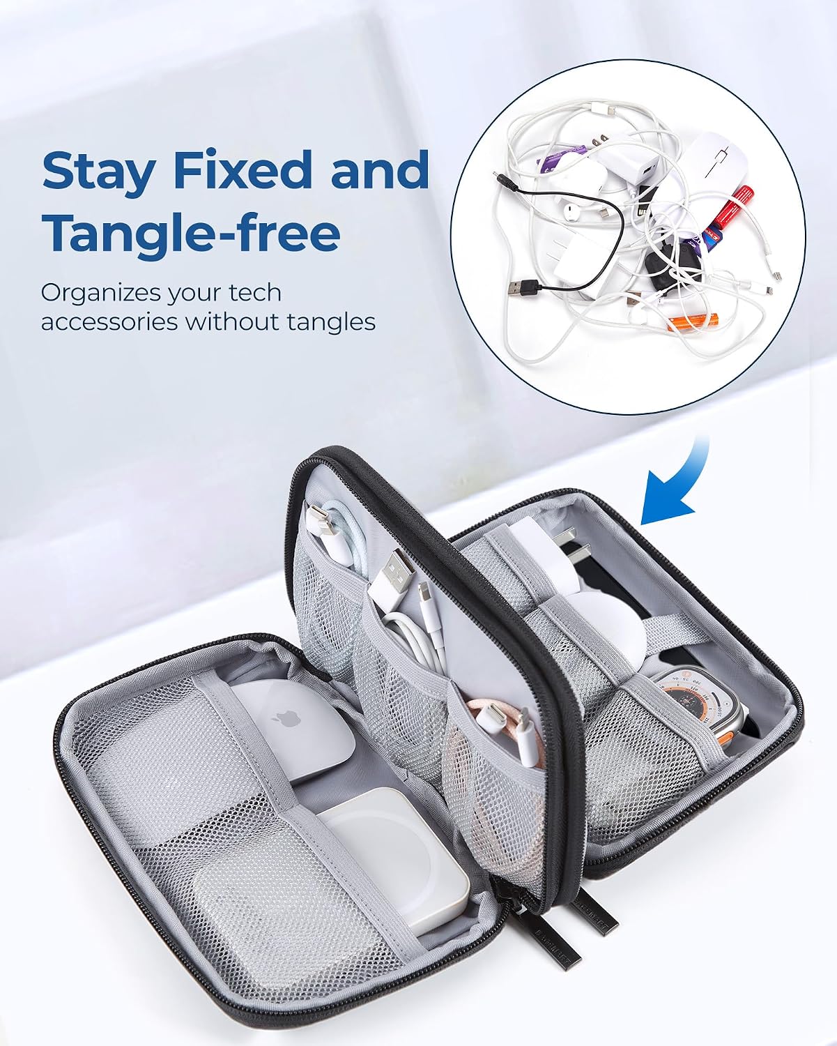 Electronics Organizer Travel C - Tech Accessories Images のレビューと価格