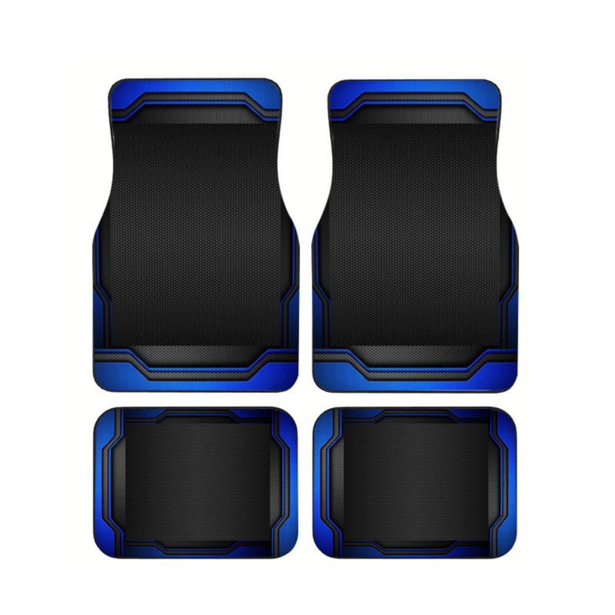 4pcs Blue Black Tech Geometric - Universal Tech Accessories のレビューと価格