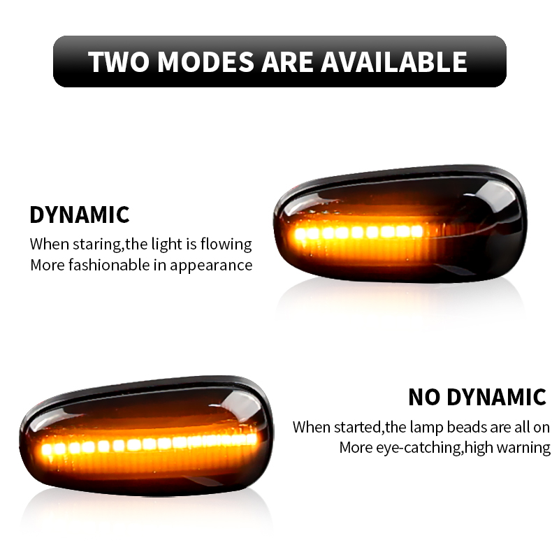 2PCS LED Dynamic Side Marker L - Tech Computer Accessories のレビューと価格