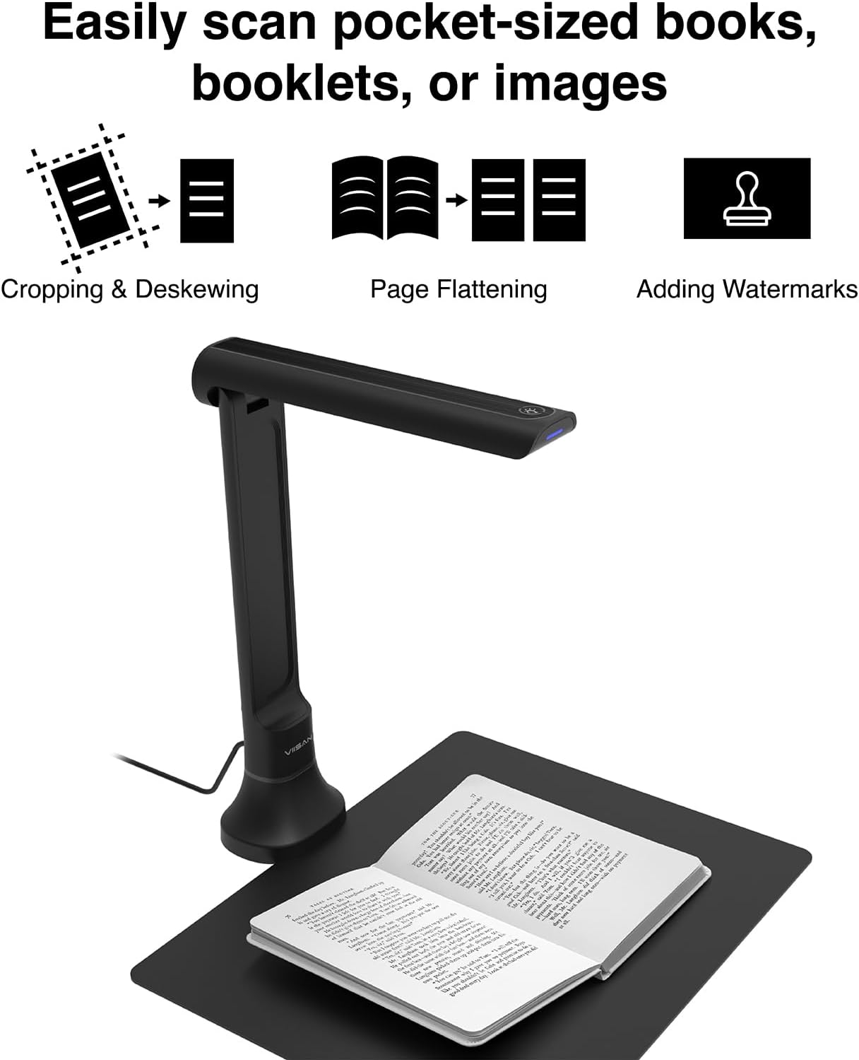VIISAN DB8401 16MP Document Ca - Document Scanner Portable のレビューと価格