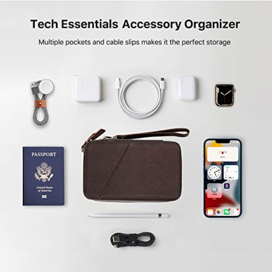 Full Grain Leather Electronic  - Tech Accessories Storage のレビューと価格