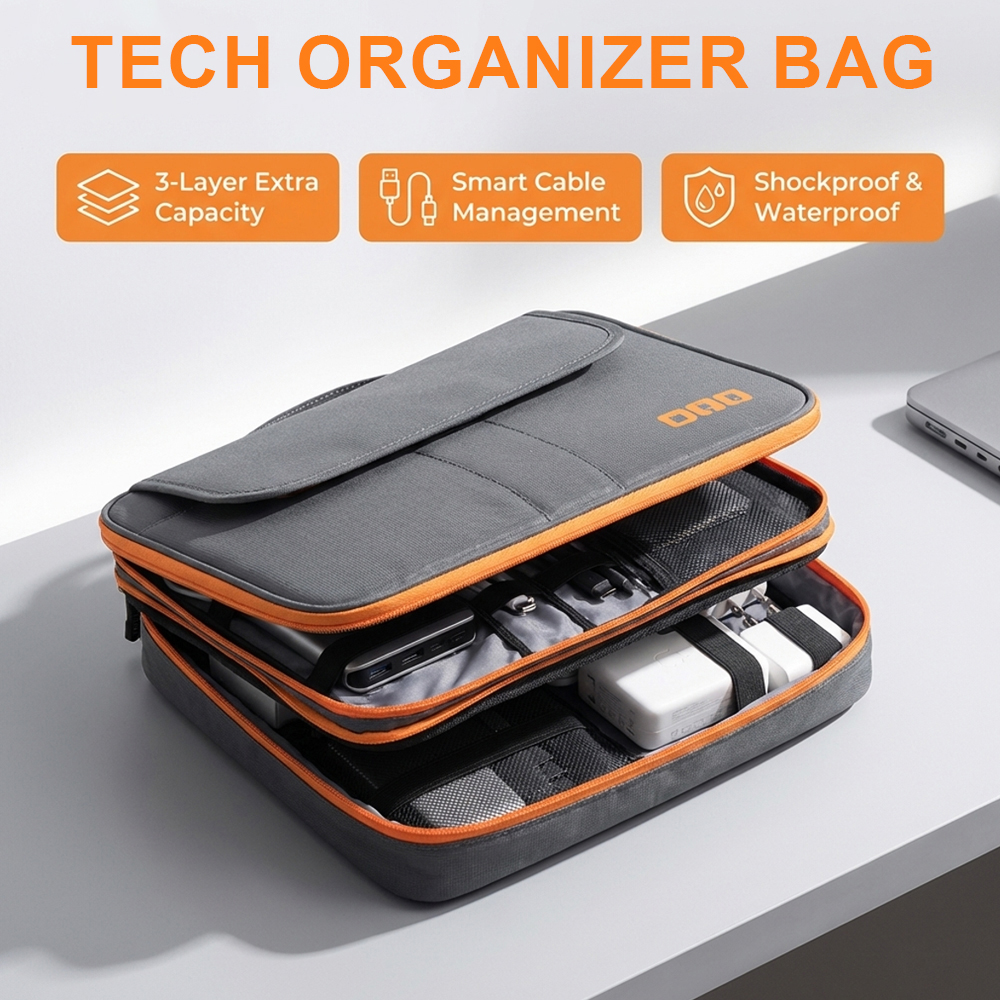 Large Capacity Tech Organizer  - Tech Accessories Storage のレビューと価格