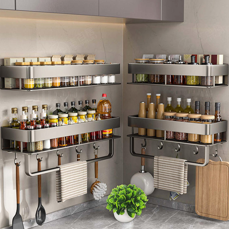Aluminum Kitchen Rack Kitchen  - Tech Accessories Organizer のレビューと価格
