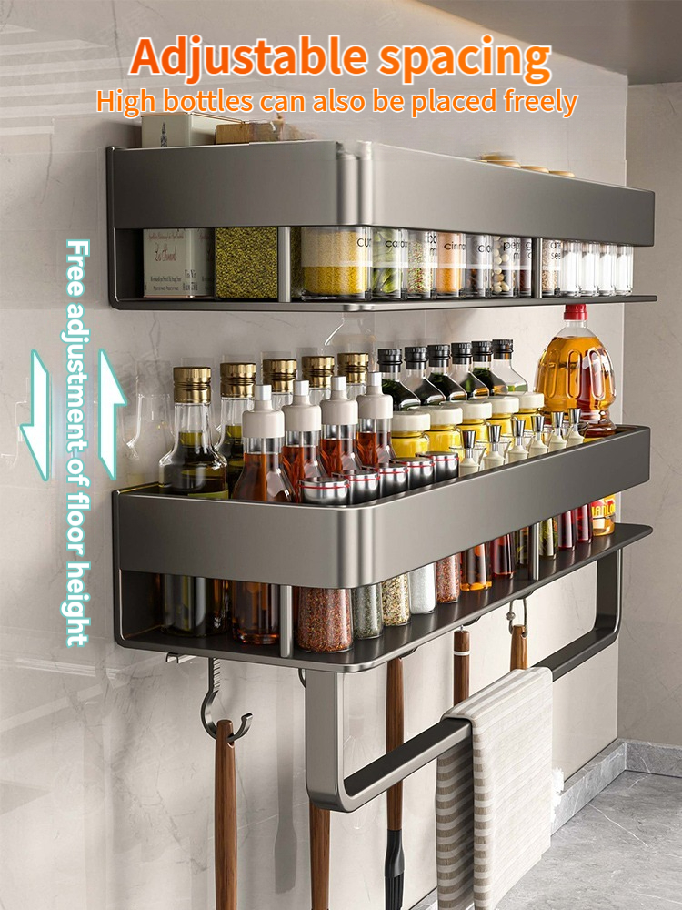 Aluminum Kitchen Rack Kitchen  - Tech Accessories Organizer のレビューと価格