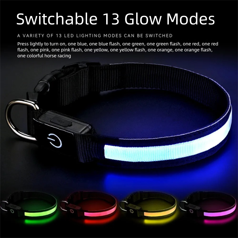 LED Dog Collar USB Rechargeabl - Tech Dog Accessories のレビューと価格