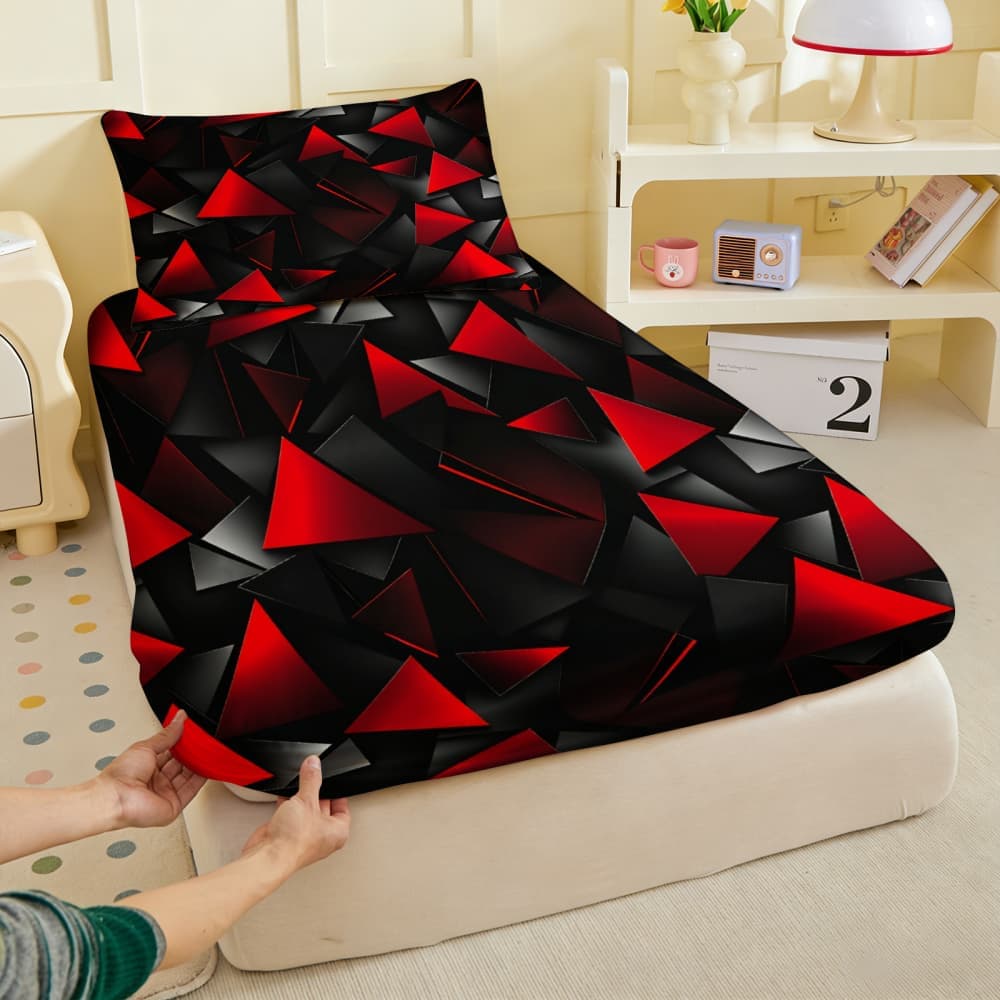 1pc Red Triangle Tech-Inspired - Tech Queen のレビューと価格