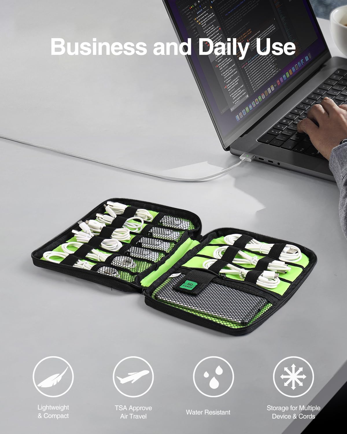Travel Cable Organizer Bag, Fl - Tech Accessories Storage のレビューと価格