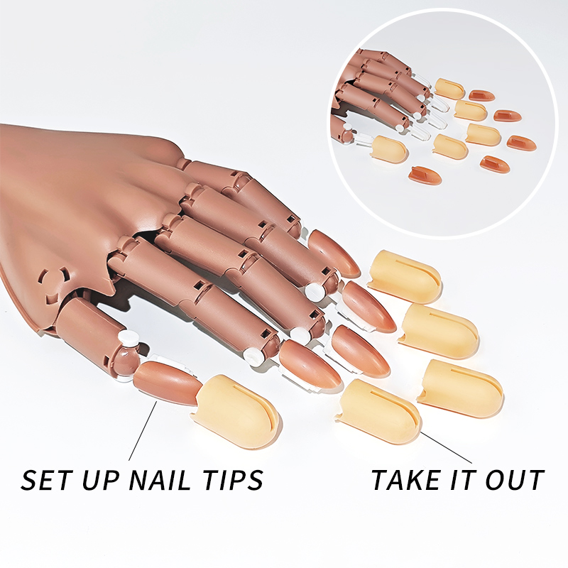 Nail Fake Practice Hand Movabl - Tech Accessories Store のレビューと価格