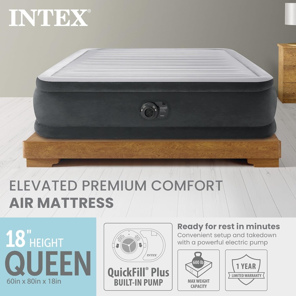 Queen Air Mattress with Built- - Tech Queen のレビューと価格