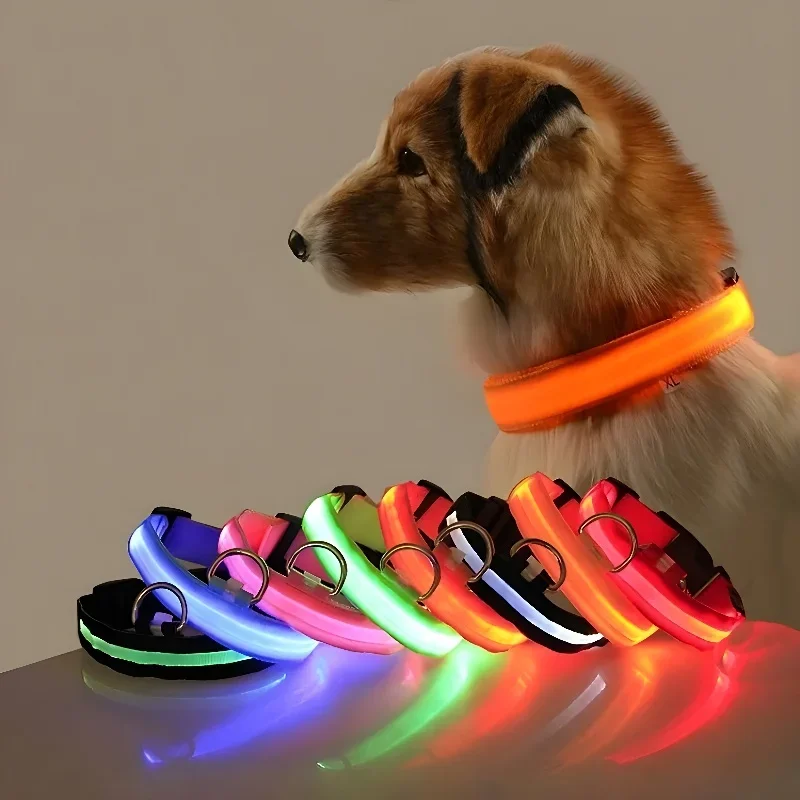 Dog Collar Nylon LED Night Saf - Tech Dog Accessories のレビューと価格