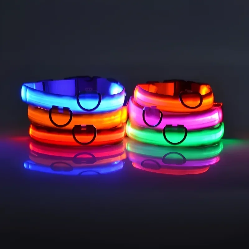 Dog Collar Nylon LED Night Saf - Tech Dog Accessories のレビューと価格