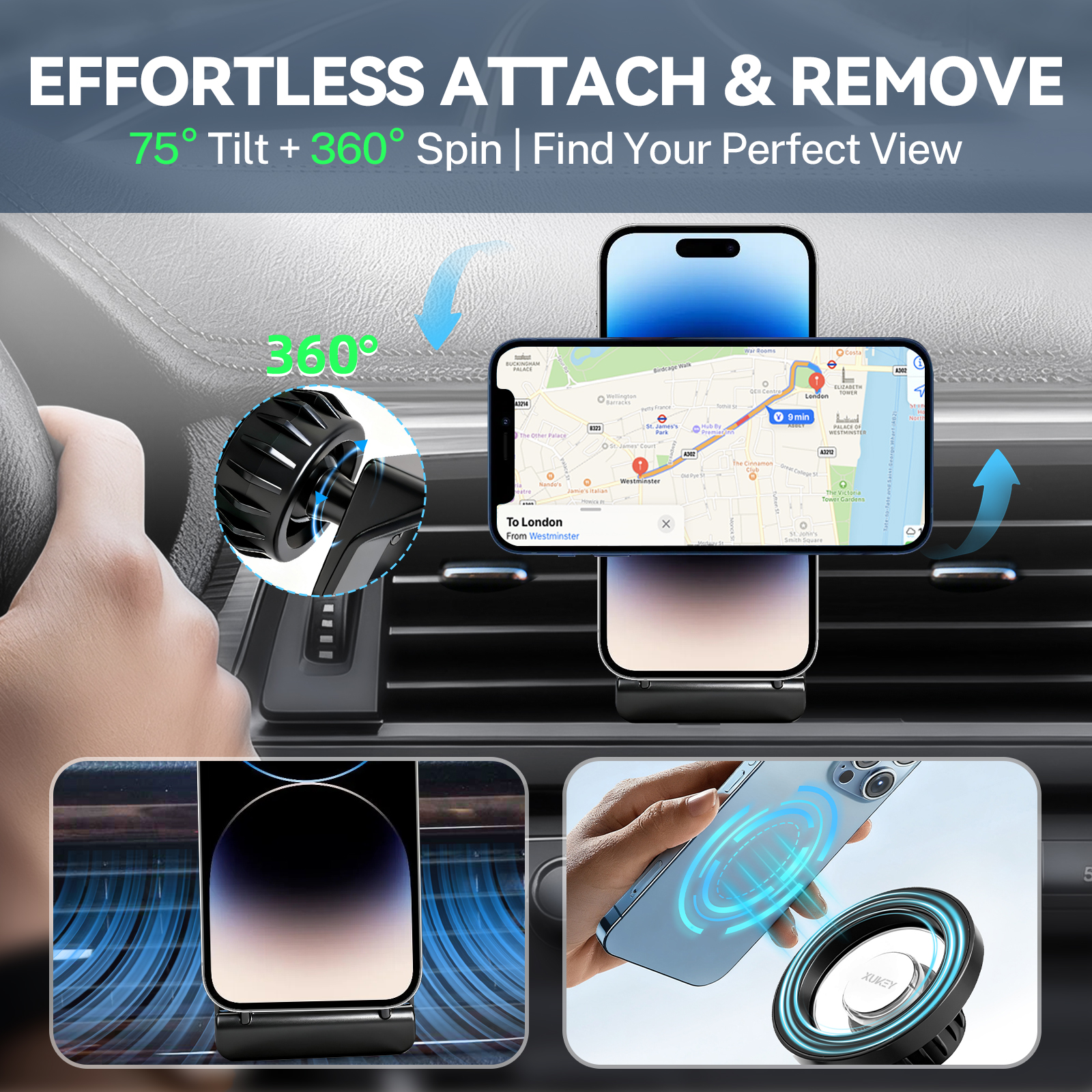 Adjustable Mobile Car Magnetic - Mobile Tech Accessories のレビューと価格