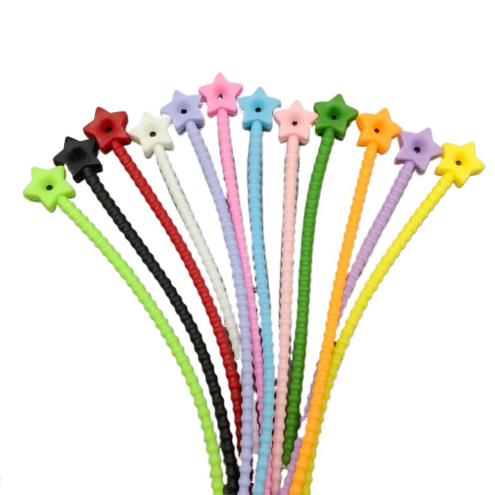 10Pcs Flower Star Silicone Cab - Cable Organizer Bag のレビューと価格