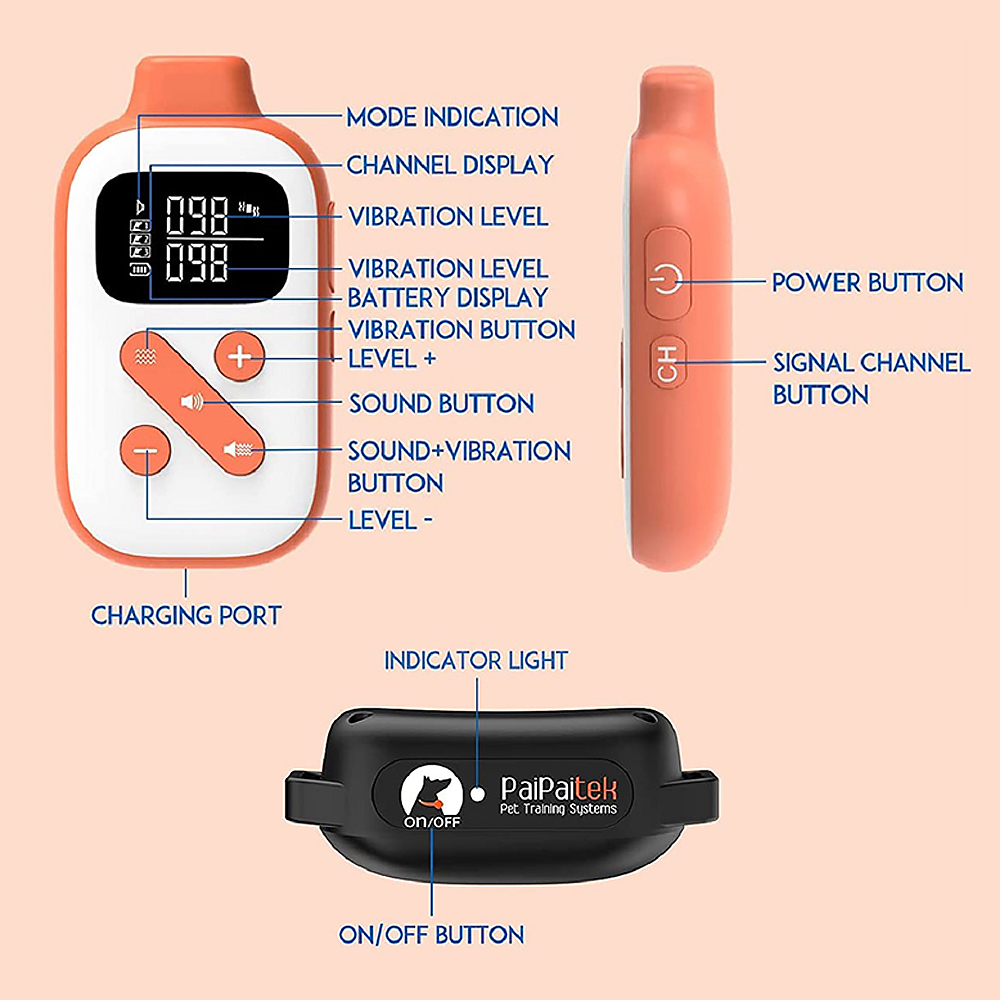 PaiPaitek 3300ft Dog Vibrating - Tech Dog Accessories のレビューと価格