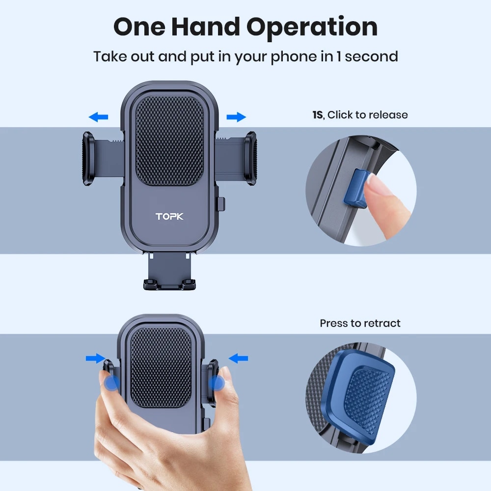 TOPK Car Phone Holder Mount fo - Mobile Tech Accessories のレビューと価格